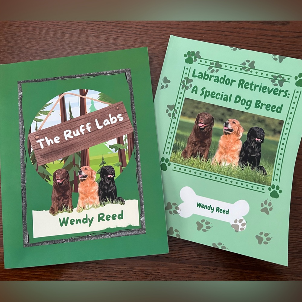 Signed Set of 2 Children’s Books about Labrador Retrievers, NEW